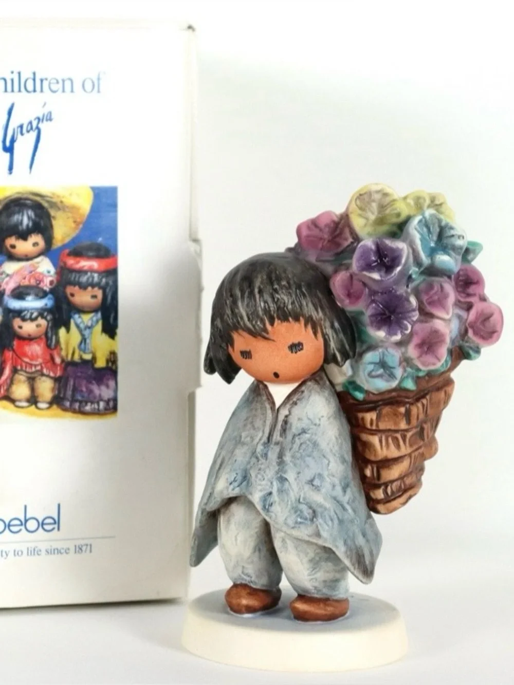 Goebel DeGrazia Pedro #9515 Porcelain Figurine 1990 Germany w/ Original Box